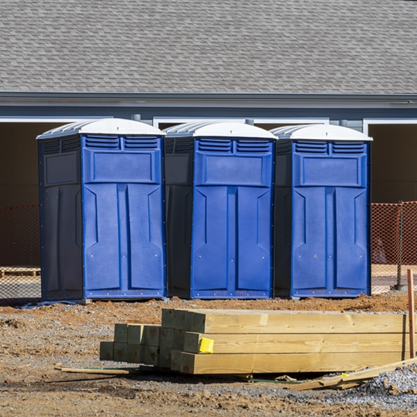 how often are the porta potties cleaned and serviced during a rental period in Grand Marsh Wisconsin